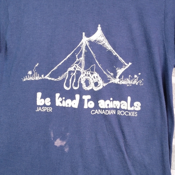 Be Kind To Animals Jasper Canadian Rockies Outdoor Camping Go For It Unsized - Picture 2 of 16